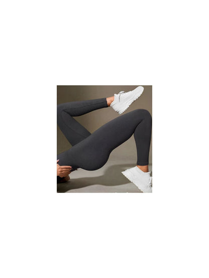 Legging Fitness Feminina Canelada Cintura Alta Sem Transparência