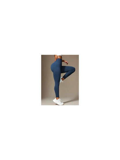 Legging Fitness Feminina Canelada Cintura Alta Sem Transparência