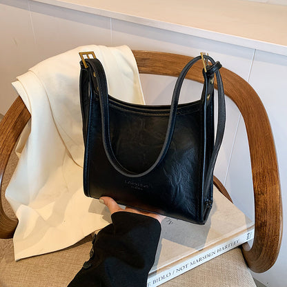 Bolsa Feminina Couro Legítimo Vintage Tote Grande Outono Inverno Versátil