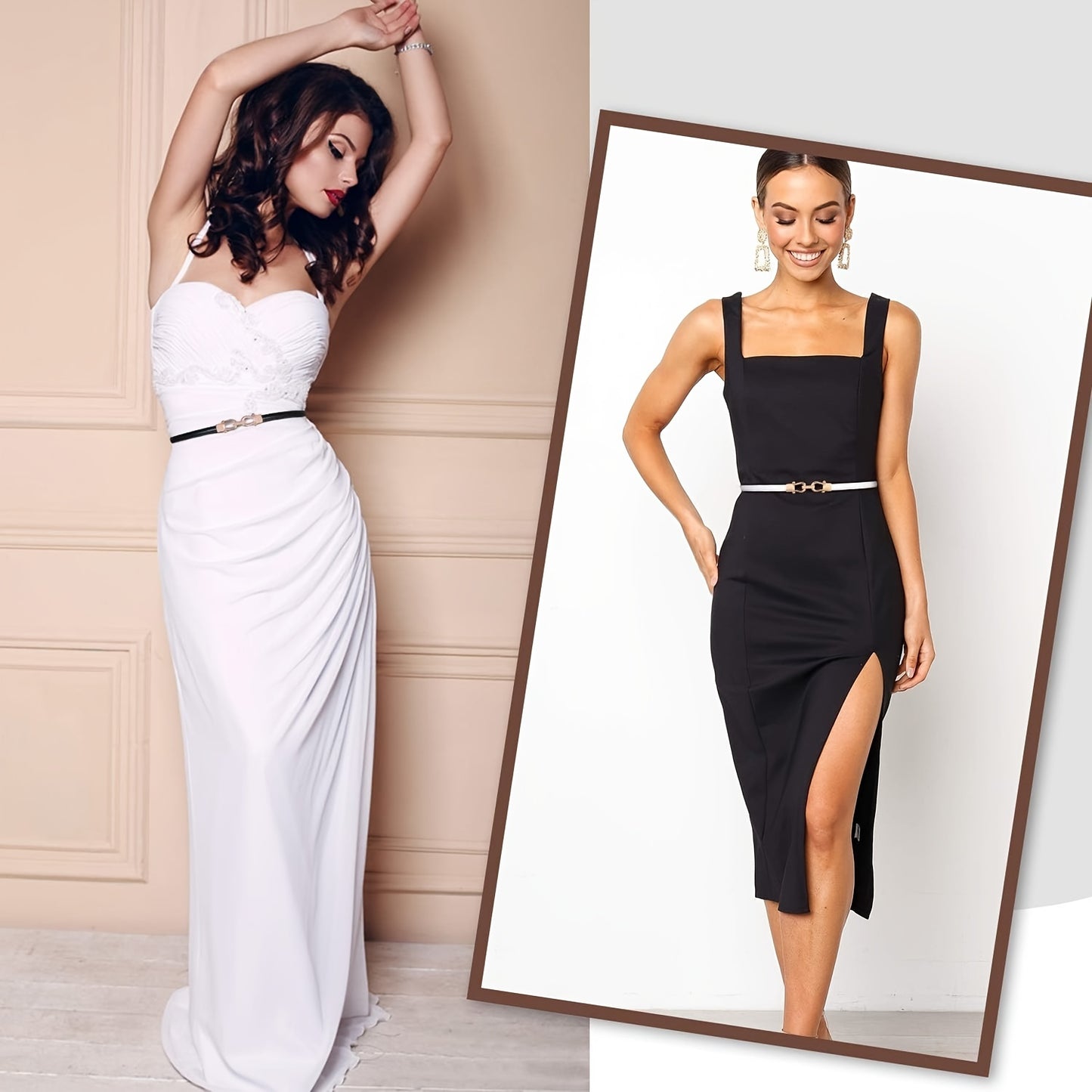 Cinto Feminino Couro Legítimo Cintura Decorativo Vestidos Suéteres Versátil