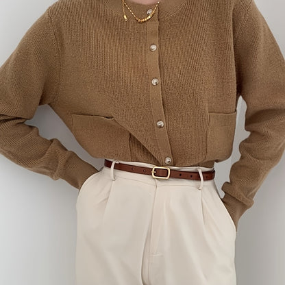 Cinto Feminino Couro Legítimo Fino Minimalista Retrô Casual Verão