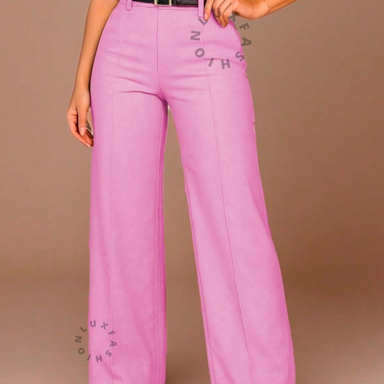 Calça Pantalona Social Alfaiataria Feminina com Cinto