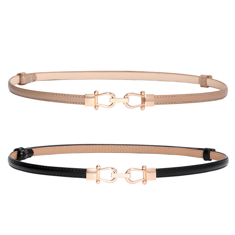 Cinto Feminino Couro Legítimo Cintura Decorativo Vestidos Suéteres Versátil
