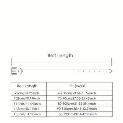 Cinto Feminino Couro Legítimo Fino Minimalista Retrô Casual Verão