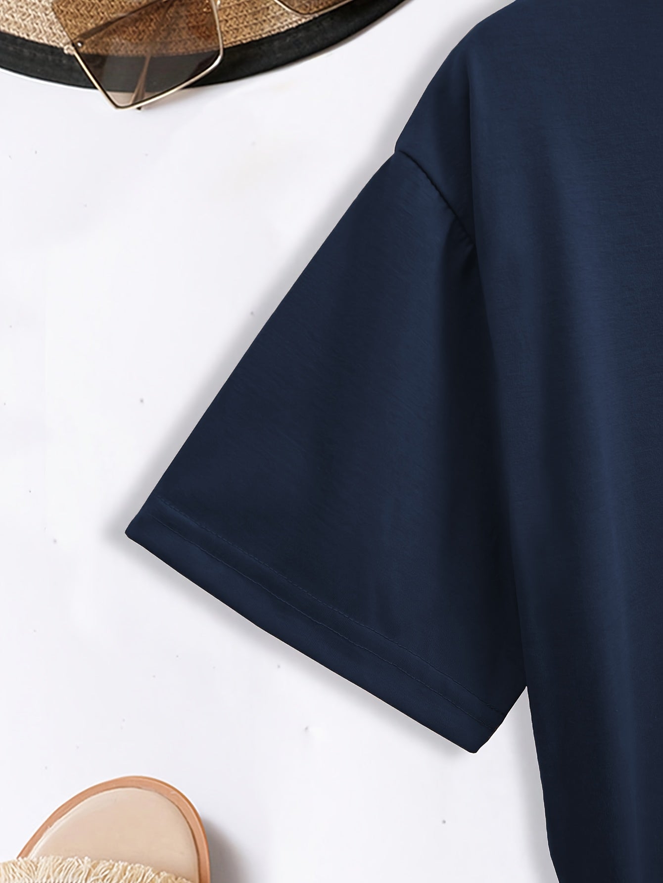 Camiseta Feminina Algodão Estampa Flor Margarida Casual Manga Curta